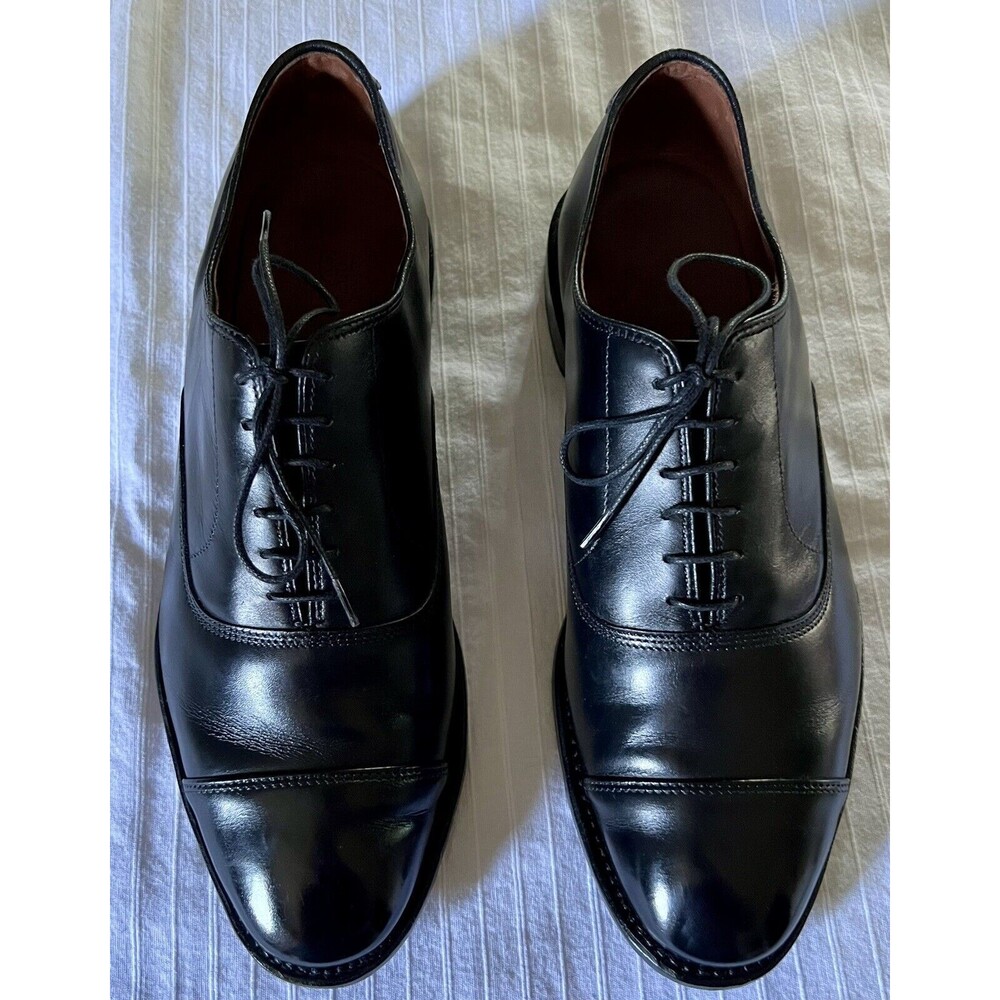 Allen Edmonds Park Avenue Capped Toe Oxford Men’s Shoes - Black - 9.5 EE - 5615